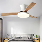 3-Blade Wood Bedroom Fan Light - Clowas